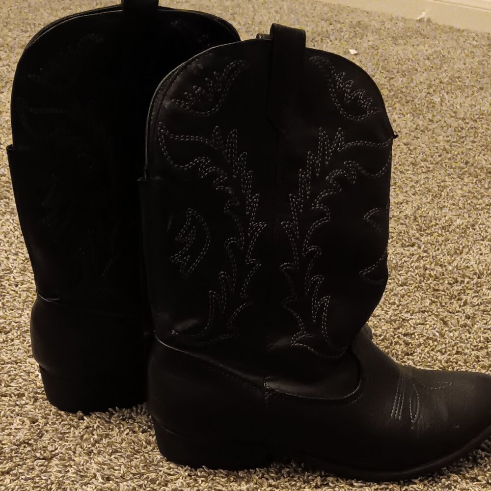 Dream pairs black cowgirl boots